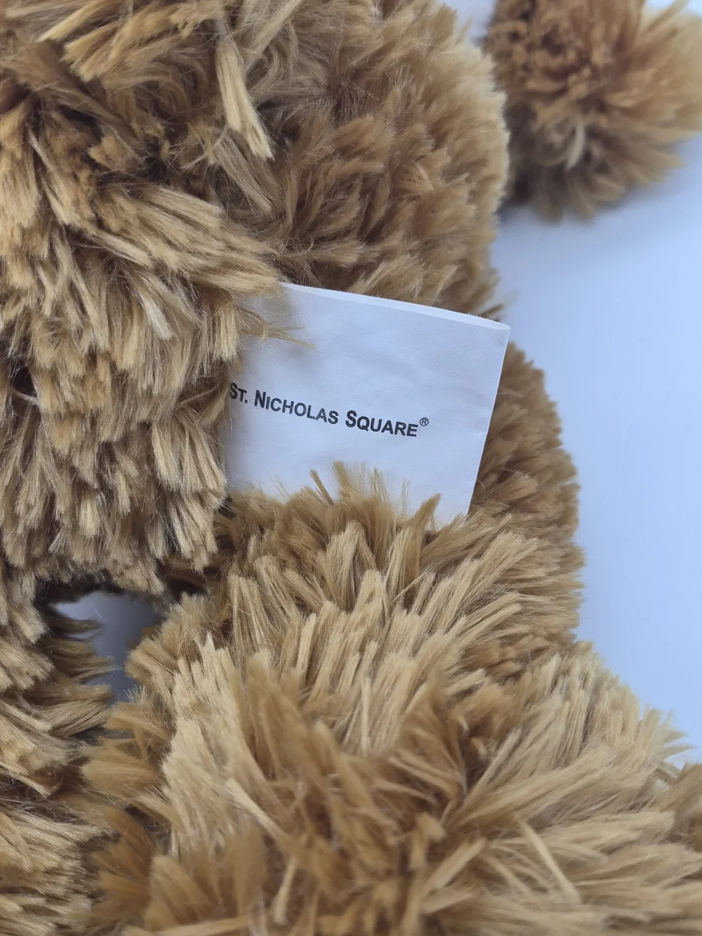 St. Nicholas Square  Plush Teddy Bear with Pom-Pom Details